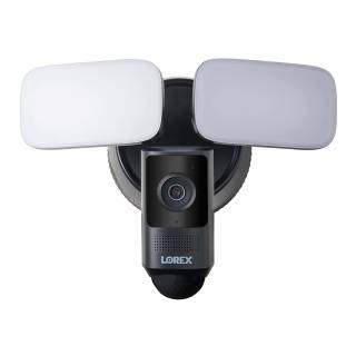 Lorex 2K Wired Floodlight Security Camera (Black)