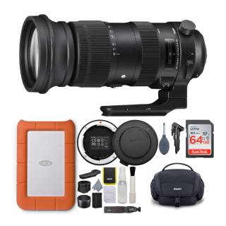 Sigma 60-600mm f/4.5-6.3 DG OS HSM Sports Lens for Nikon with USB Dock, Storage Bundle