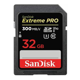 SanDisk 32GB Extreme PRO UHS-II SDHC Memory Card (300MB/s)