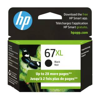 HP 67XL Original High Yield Inkjet Ink Cartridge (Black, 240 Pages)