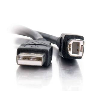 C2G USB-A to USB-B Male to Male USB 2.0 Cable (Black, 3m)