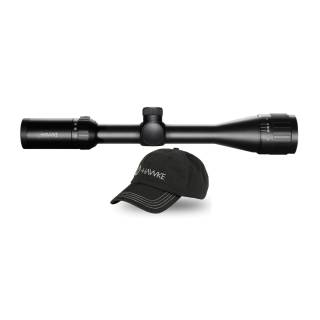 Hawke Sport Optics Vantage 4-12x40 AO Mil Dot Riflescope with Matching Cap Bundle