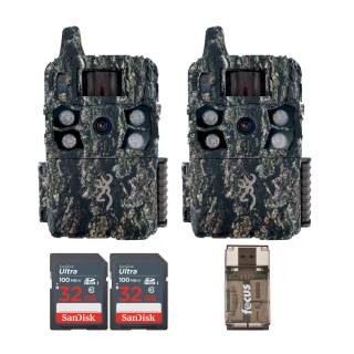 Browning Defender Wireless Ridgeline Pro Trail Camera Bundle with 32 GB SD and Card Reader (2-Pack)