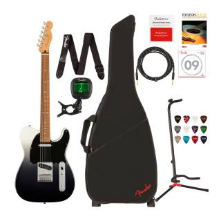 Fender Player Plus Telecaster Pau Ferro Fingerboard Electric Guitar Premium Bundle - Silver Smoke