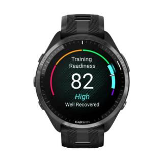 Garmin Forerunner 965 GPS Titanium Bezel Made Running Smartwatch (Black and Powder Gray)