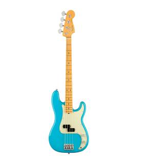 Fender American Professional II Precision Bass Guitar with Maple Fingerboard (Miami Blue)