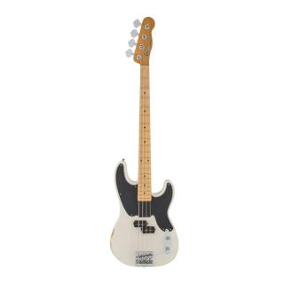 Fender Mike Dirnt Road Worn Maple Fingerboard 4-String Precision Bass (Right-Handed, White Blonde)
