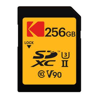 Kodak SDXC 256GB UHS-II U3 V90 Ultra Pro Memory Card