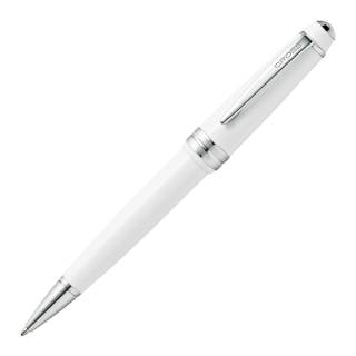 Cross Bailey Light Polished Resin Refillable Medium Ballpoint Pen with Gift Box (Glossy White)