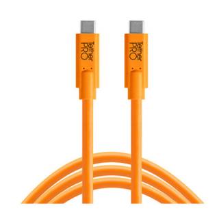 Tether Tools TetherPro USB Type-C Male to USB Type-C Male Cable (10-Feet, Orange)