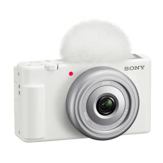 Sony ZV-1F Vlog Camera for Content Creators and Vloggers (White)