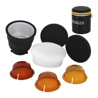 MagMod Professional Strobe Kit of Reflector XL, MagSphere XL Diffuser, MagGrid XL 40 and XL 20