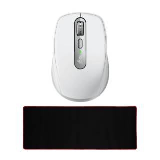 Logitech MX Anywhere 3 Compact Performance Mouse for Mac & Kratos Extended Mouse Pad Bundle
