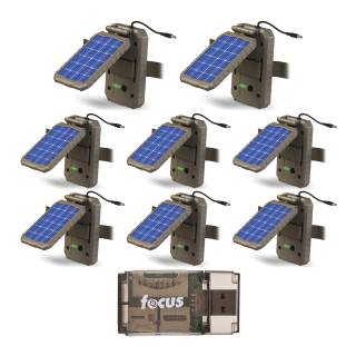 Stealth Cam Lithium Solar Power Panel (8-Pack) with Card Reader