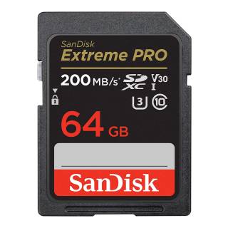 SanDisk 64GB 200MB/s Extreme PRO SDXC UHS-I Memory Card