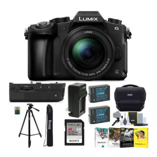 Panasonic LUMIX G85 4K Mirrorless Camera with G Vario 12-60mm Lens Holiday Bundle