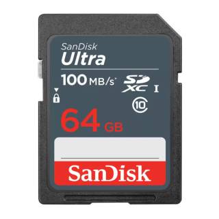 SanDisk 64GB Ultra SDXC UHS-I 100 MB/s Memory Card (SDSDUNR-064G-GN3IN)