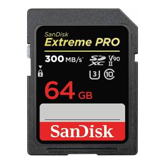 SanDisk 64GB Extreme PRO UHS-II SDHC Memory Card (300MB/s)