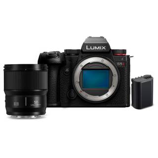 Panasonic LUMIX S5II 24.2MP Full Frame Mirrorless Camera with Panasonic LUMIX S 50mm L-Mount bundle