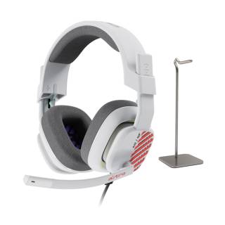 ASTRO Gaming A10 Gen 2 Headset Playstation (White) with Metal Alloy Headphone Stand