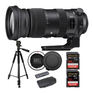 Sigma 60-600mm f/4.5-6.3 DG OS HSM Sports Lens for Nikon Bundle