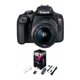 Canon EOS Rebel T7 w/18-55mm IS II Lens +Webcam Starter Kit