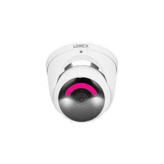 Lorex 4K Smart Security Lighting Deterrence Dome AI PoE IP Wired 8MP Two-Way Audio Camera