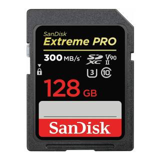 SanDisk 128GB Extreme PRO UHS-II SDHC Memory Card (300MB/s)
