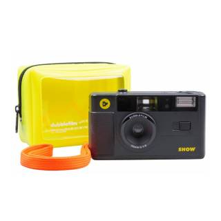 dubblefilm SHOW Reusable 35mm Film Camera with Flash (Black)