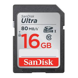 SanDisk Ultra 16GB Class 10 SD Memory Card
