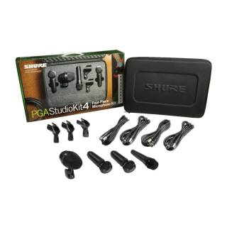 Shure 4-Piece Studio Microphone Kit with 4 Microphones, 4-XLR Cables and Zipped Carry Case