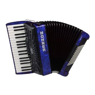 Hohner Bravo III 72 Chromatic Piano Key Accordion (Pearl Dark Blue)