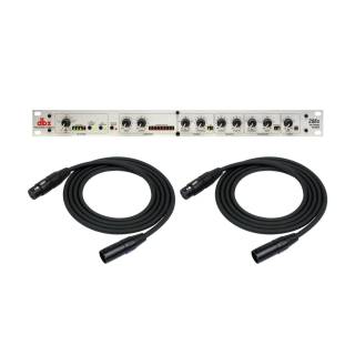DBX 286S Preamplifier Channel Strip Mic Pre Amp w/ 2x 25' XLR Cables