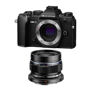 OM SYSTEM OM-5 Mirrorless Digital Camera w/ Digital ED 12mm f/2 Lens, Black-b6ab3421805c8a69.jpg