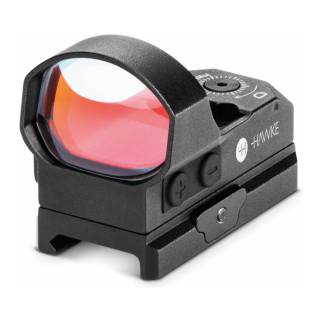 Hawke Sport Optics Reflex Sights 1x, 3 MOA Wide Angle - Digital Brightness Control Weaver Rail