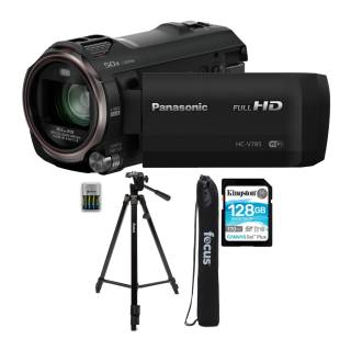 Panasonic HC-V785K Full HD Video Camera Camcorder with 20x Optical Zoom with Tripod Stand Bundle