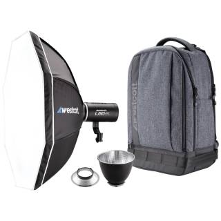 Westcott L60-B Bi-Color COB LED Video Light 1-Pack and Backpack Kit