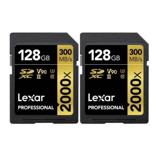 Lexar LSD2000128G-BNNNU Pro 2000x SD UHS-II 128GB Memory Card (2-Pack)