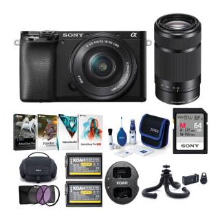 Sony Alpha a6100 APS-C Mirrorless Camera with 16-50mm and 55-210mm Lenses, and Accessories Bundle-c48ea25a68c765da.jpg