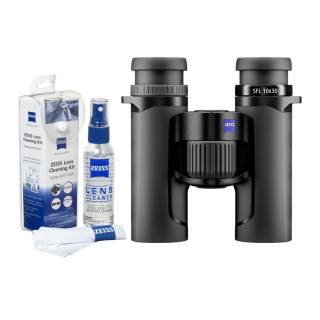 Zeiss SFL 10x30 Lightweight Comfortable Viewing Exp Binoculars with Lens Care Kit