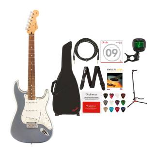 Fender Player Series Stratocaster - Pau Ferro - Silver Value Bundle