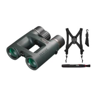 Pentax A-Series AD 9x32mm Roof Prism WP Binocular with Binocular Harness and Focus Lens Cleaning Pen