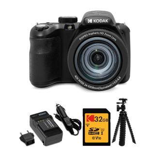 Kodak PIXPRO AZ425 Astro Zoom 20MP Digital Camera with 32GB SD, Battery and Tripod Bundle