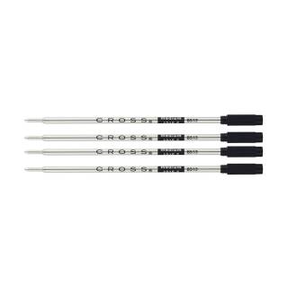 Cross Ballpoint Pen Refill Bundle - Black, Medium Tip (4-Pack)