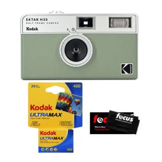 Kodak H35 Half Frame 35mm Camera (Sage Green) with Kodak 400 35mm Roll Film Kit-d3be1b614aa55250.jpg