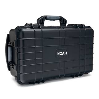 Koah Weatherproof Wheeled Hard Case with Customizable Foam (22 x 14 x 9 Inch)