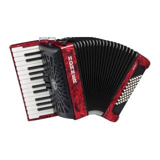 Hohner Bravo II 48 Chromatic Piano Key Accordion (Red)