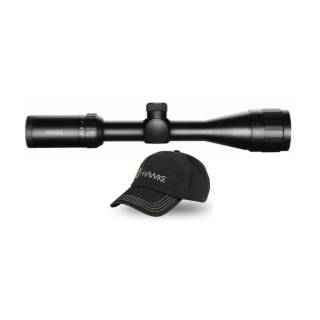 Hawke Sport Optics Vantage 3-9x40 AO Mil Dot Riflescope with Matching Cap Bundle