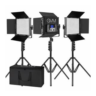GVM-896S-3L Bi-Color LED 3-Panel Video Light Kit