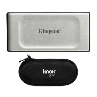 Kingston XS2000 2TB High-Performance Portable External SSD with Knox Gear Hard Travel Case Bundle